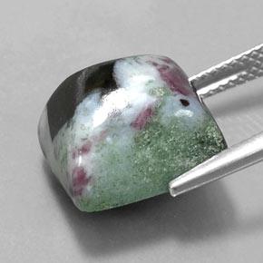 Ruby-Zoisite Gemstone in 12.6 x 12.4 mm Size for Sale, Ruby-Zoisite Stone in Multicolor Color