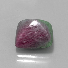 8.46 ct Multicolor Ruby-Zoisite Stone, Natural Ruby-Zoisite in Square Cabochon Shape for Sale