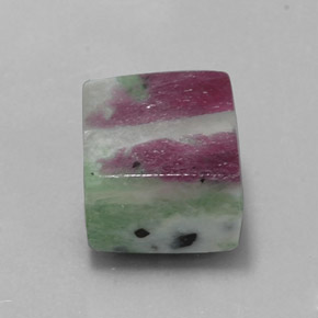 11.56 ct Multicolor Ruby-Zoisite Stone, Natural Ruby-Zoisite in Square Cabochon Shape for Sale