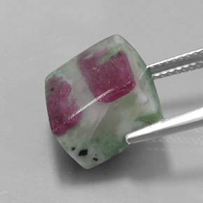 Ruby-Zoisite Gemstone in 11 x 11 mm (calibrated) Size for Sale, Ruby-Zoisite Stone in Multicolor Color