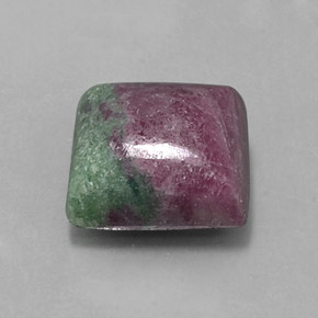 10.70 ct Multicolor Ruby-Zoisite Stone, Natural Ruby-Zoisite in Square Cabochon Shape for Sale