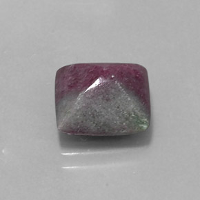 5.24 ct Multicolor Ruby-Zoisite Stone, Natural Ruby-Zoisite in Square Cabochon Shape for Sale