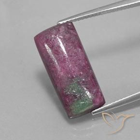 10.58ct Natural Multicolor Ruby-Zoisite, Baguette, Opaque