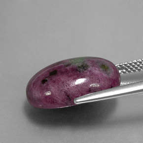 Ruby-Zoisite Gemstone in 16 x 12 mm (calibrated) Size for Sale, Ruby-Zoisite Stone in Multicolor Color