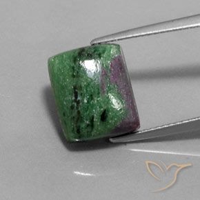 10.12 ct Baguette Ruby-Zoisite, 12.3 x 10.3 mm From Tanzania, Photo A