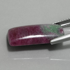 Ruby-Zoisite Gemstone in 20.9 x 10.5 mm Size for Sale, Ruby-Zoisite Stone in Multicolor Color
