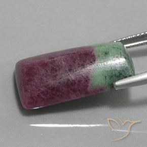 Ruby-Zoisite Gemstone in 22.3 x 12.2 mm Size for Sale, Ruby-Zoisite Stone in Multicolor Color