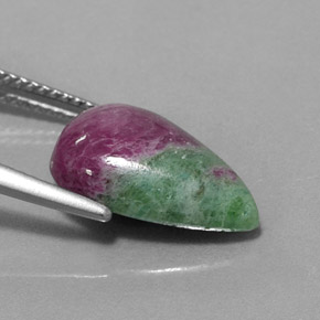 Ruby-Zoisite Gemstone in 15 x 10 mm (calibrated) Size for Sale, Ruby-Zoisite Stone in Multicolor Color