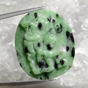 26ct Oval Carved Cameo Multicolor Ruby-Zoisite for sale thumb image of 26ct Oval Carved Cameo Multicolor Ruby-Zoisite (ID: 469074)