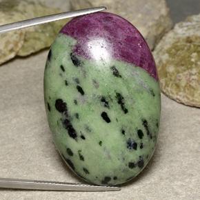 90.1ct Oval Cabochon Multicolor Ruby-Zoisite Gem for sale 90.1ct Oval Cabochon Multicolor Ruby-Zoisite Gem (ID: 484030)