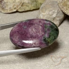 Ruby-Zoisite Gemstone in 29.6 x 21.1 mm Size for Sale, Ruby-Zoisite Stone in Multicolor Color