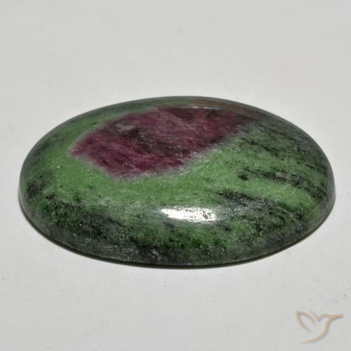 Ruby-Zoisite Gemstone in 38.2 x 30.3 mm Size for Sale, Ruby-Zoisite Stone in Multicolor Color