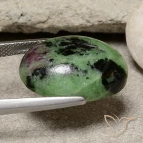 Ruby-Zoisite Gemstone in 19.1 x 13.5 mm Size for Sale, Ruby-Zoisite Stone in Multicolor Color