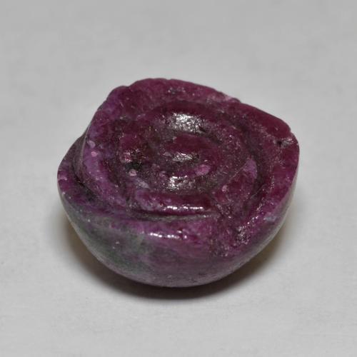 Ruby-Zoisite Gemstone in 14.7 x 13.7 mm Size for Sale, Ruby-Zoisite Stone in Raspberry Red Color