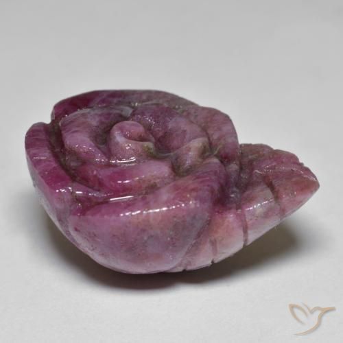 Ruby-Zoisite Gemstone in 21.9 x 16.7 mm Size for Sale, Ruby-Zoisite Stone in Wine Red Color