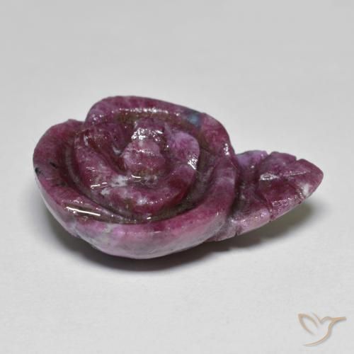 Ruby-Zoisite Gemstone in 21.1 x 15.6 mm Size for Sale, Ruby-Zoisite Stone in Dark Red Color