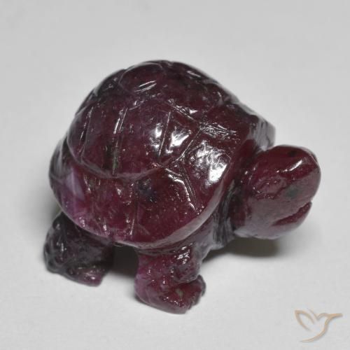 24.16 ct Carved Ruby-Zoisite, 18.7 x 15 mm From Tanzania, Photo A