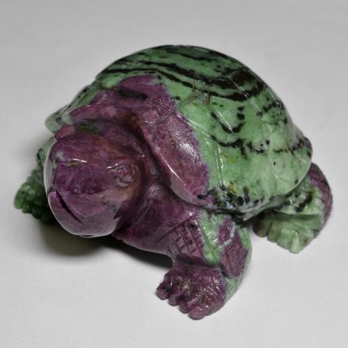 Ruby-Zoisite Gemstone in 59.3 x 49 mm Size for Sale, Ruby-Zoisite Stone in Multicolor Color