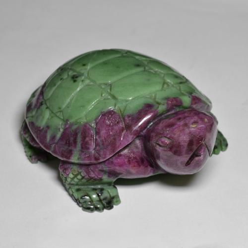 Multicolore Rubino zoisite Gem - 976.7ct Tartaruga intagliata (ID: 588861)