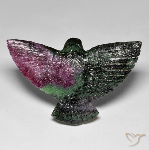 Ruby-Zoisite Gemstone in 55.2 x 35.7 mm Size for Sale, Ruby-Zoisite Stone in Multicolor Color