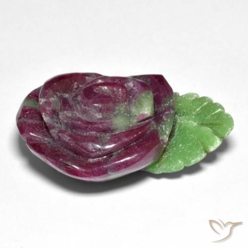 Ruby-Zoisite Gemstone in 29.2 x 21.3 mm Size for Sale, Ruby-Zoisite Stone in Multicolor Color