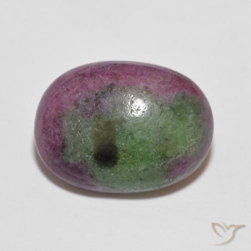 13,9 x 10,3mm Rubino zoisite multicolore Ovale cabochon dalla Tanzania, peso di 8,89 ct, pietra preziosa naturale non trattati in purezza Opaque, Rubino zoisite 1pz - il colore è Multicolore, durezza Mohs di 6,5 - 7 adatto per gioielli da indossare ogni giorno, Photo A