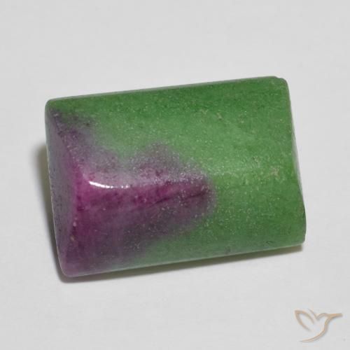 9.04 ct Multicolor Ruby-Zoisite Stone, Natural Ruby-Zoisite in Baguette Sugarloaf Cabochon Shape for Sale