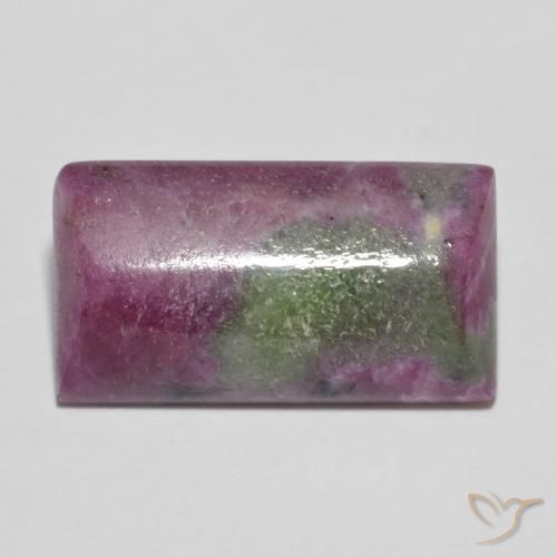 9,88 ct Baguette Ruby-Zoisite, 18,1 x 10 mm De Tanzanie, Photo A