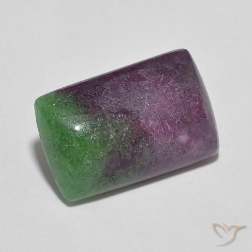 9.04 ct Multicolor Ruby-Zoisite Stone, Natural Ruby-Zoisite in Cushion Cabochon Shape for Sale