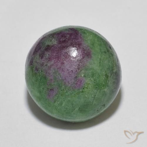 5,39ct Cabochon rotondo multicolore Rubino zoisite dalla Tanzania, Dimension 10,2mm, Natural non trattati Gemstone, Opaque Clarity, 1 piece Rubino zoisite in Multicolore Color, Mohs Hardness of 6,5 - 7 adatto per gioielli da indossare ogni giorno, Photo A