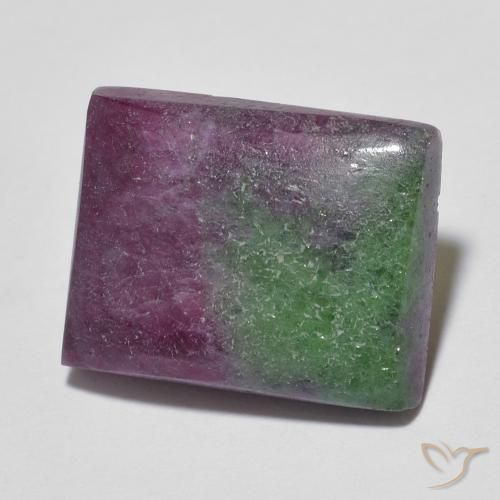8,98 ct Baguette Ruby-Zoisite, 13,7 x 10,7 mm De Tanzanie, Photo A