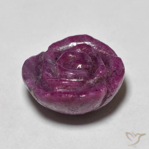 Ruby-Zoisite Gemstone in 15 x 15 mm (calibrated) Size for Sale, Ruby-Zoisite Stone in Deep Purple Color