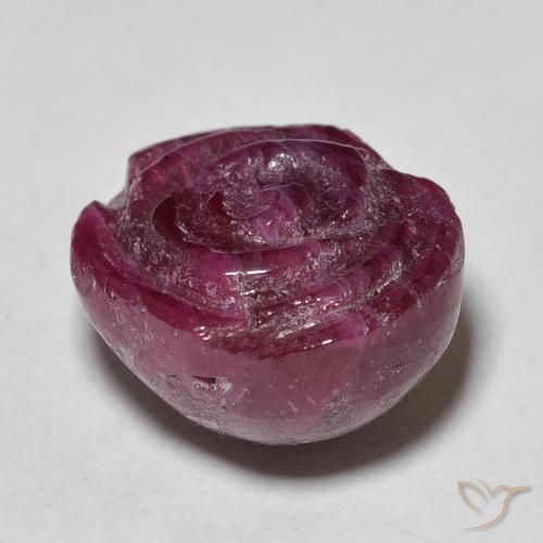 Ruby-Zoisite Gemstone in 14 x 12 mm (calibrated) Size for Sale, Ruby-Zoisite Stone in Reddish Purple Color