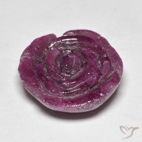 Ruby-Zoisite Gemstone in 16 x 16 mm (calibrated) Size for Sale, Ruby-Zoisite Stone in Medium Dark-Purple Color