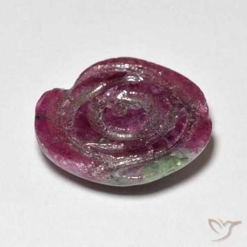 Ruby-Zoisite Gemstone in 15 x 15 mm (calibrated) Size for Sale, Ruby-Zoisite Stone in Medium Dark-Purple Color