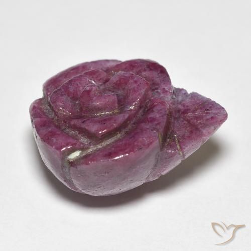Ruby-Zoisite Gemstone in 17.4 x 14.5 mm Size for Sale, Ruby-Zoisite Stone in Medium Dark-Purple Color