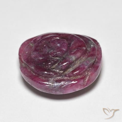 Ruby-Zoisite Gemstone in 15 x 15 mm (calibrated) Size for Sale, Ruby-Zoisite Stone in Reddish Purple Color