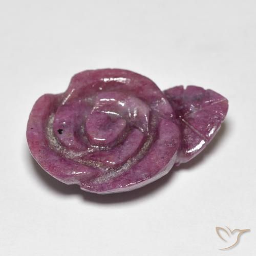 Ruby-Zoisite Gemstone in 19.5 x 14 mm Size for Sale, Ruby-Zoisite Stone in Reddish Purple Color