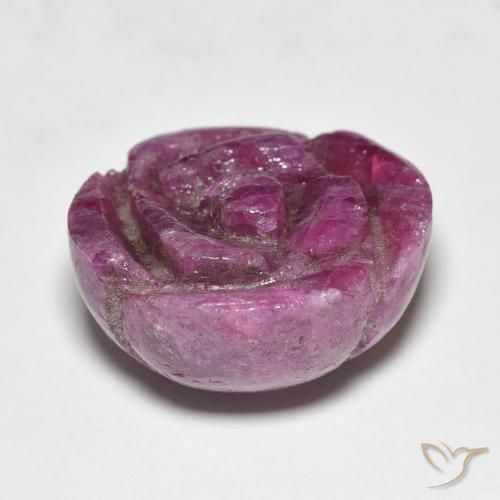 Ruby-Zoisite Gemstone in 15.2 x 14 mm Size for Sale, Ruby-Zoisite Stone in Medium Dark-Purple Color