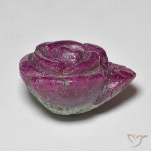 Ruby-Zoisite Gemstone in 18.3 x 15.6 mm Size for Sale, Ruby-Zoisite Stone in Plum Purple Color