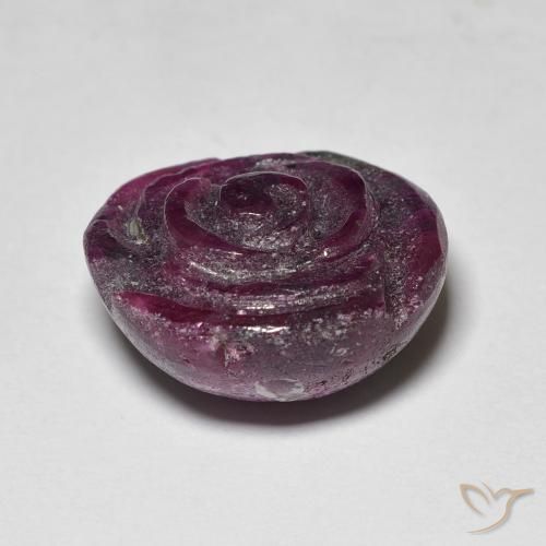 Ruby-Zoisite Gemstone in 16.4 x 15.1 mm Size for Sale, Ruby-Zoisite Stone in Medium Purple Color