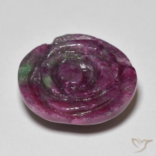 Ruby-Zoisite Gemstone in 17.9 x 16.3 mm Size for Sale, Ruby-Zoisite Stone in Multicolor Color