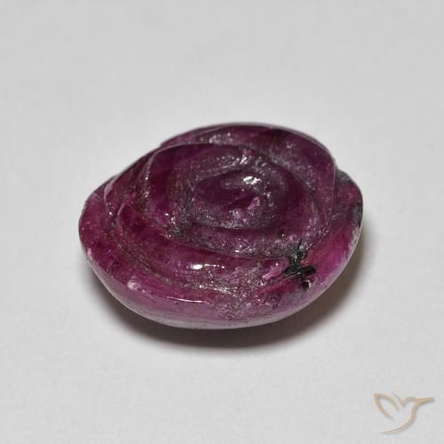 Ruby-Zoisite Gemstone in 15 x 15 mm (calibrated) Size for Sale, Ruby-Zoisite Stone in Raspberry Red Color