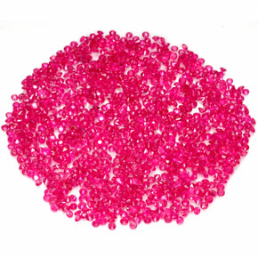 Ruby Gemstone in 1.6 mm Size for Sale, Ruby Stone in Red Pink Color