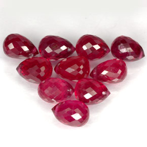 Ruby Gemstone in 7.2 x 4.9 mm Size for Sale, Ruby Stone in Red Color