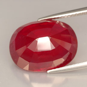 Ruby Gemstone in 16 x 12 mm (calibrated) Size for Sale, Ruby Stone in Red Color