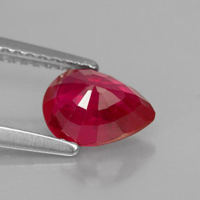 Ruby Gemstone in 8 x 6 mm (calibrated) Size for Sale, Ruby Stone in Pink Red Color