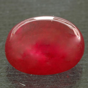 8.40 ct Red Ruby Gemstone, Ruby Gem in Oval Cabochon Shape for Sale.