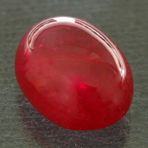 8.40 ct Red Ruby Stone, Natural Ruby in Oval Cabochon Shape for Sale