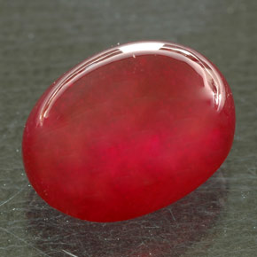 Ruby Gemstone in 11.9 x 9.1 mm Size for Sale, Ruby Stone in Red Color